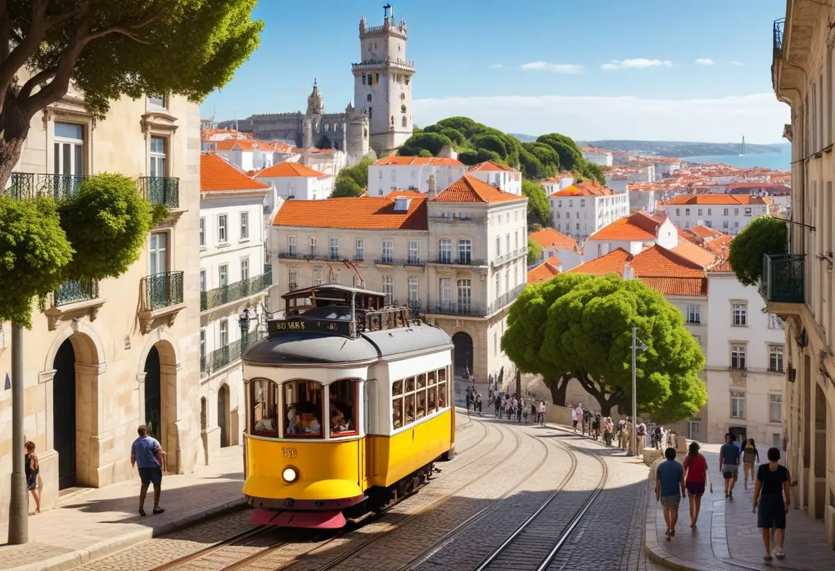 Familjeaktiviteter i Lissabon illustration