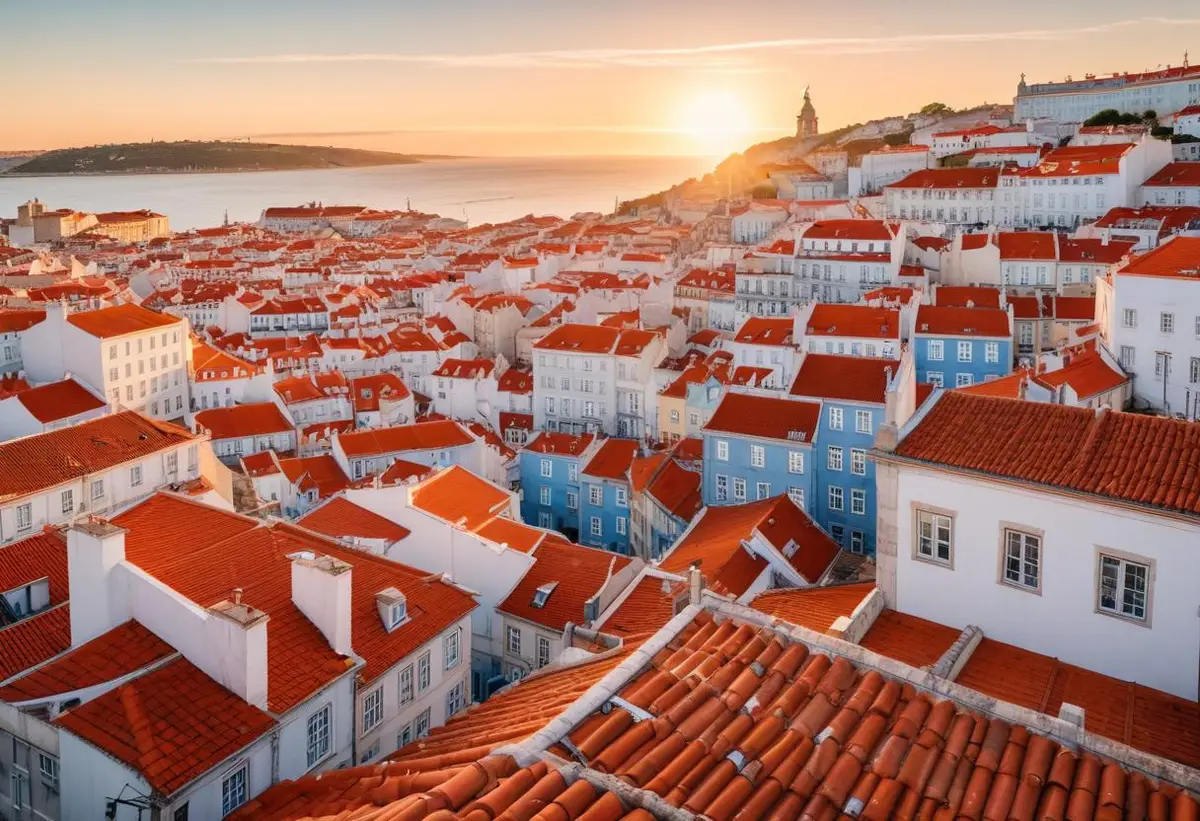 Instagramvänliga platser i Lissabon, Portugal illustration