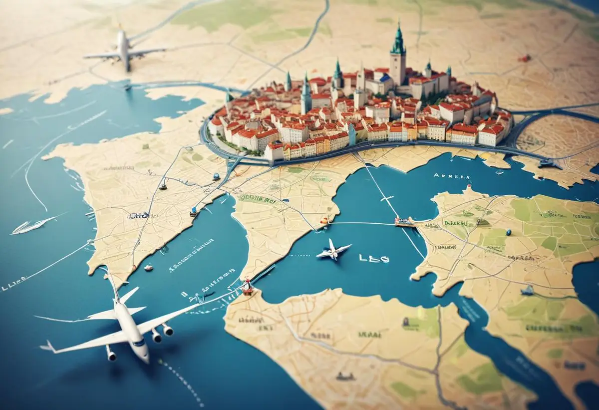Ta sig från Sverige till Lisbon, Portugal – enkelt och roligt illustration