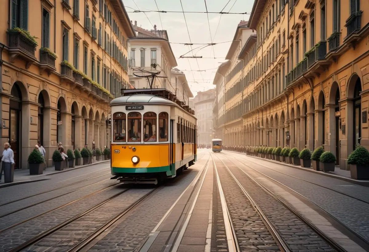 Kollektivtrafik i Porto, Portugal illustration