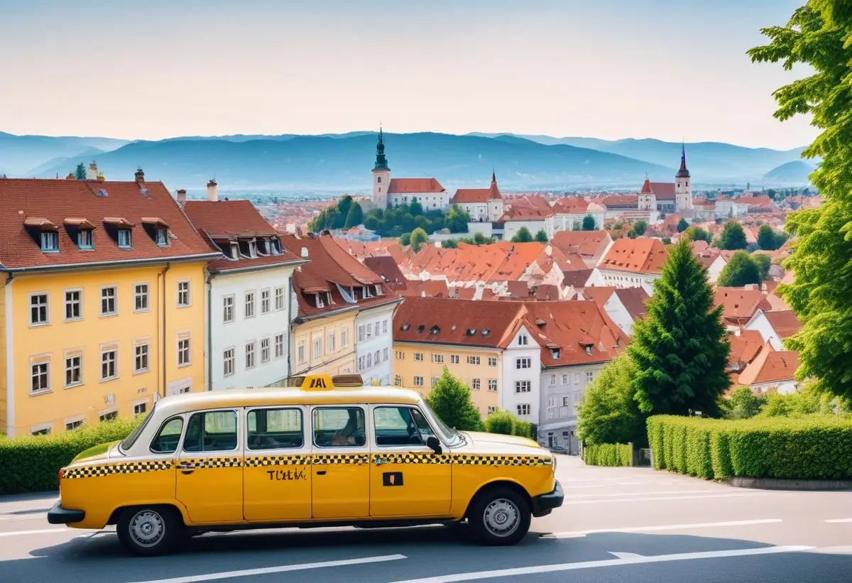 Taxi Porto i Porto, Portugal – enkelt och prisvärt illustration